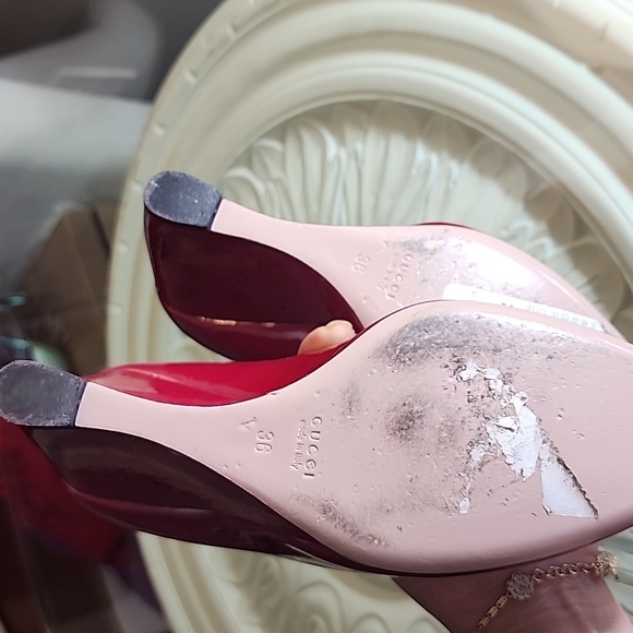 Gucci round toe wedge shoes - Picture 7 of 7